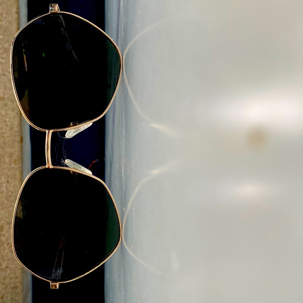 Les Specs Gold Escadrille Sunglasses